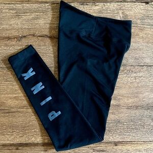 PINK micro fleece cozy leggings Black Size xs